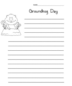 Grounghog Day Writing Worksheet by Donald Lipham | TPT