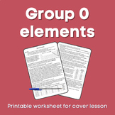 Group 0 elements Cover lesson