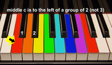 Group 1: 5 Color coded easy Kid Songs for keyboard, bells,