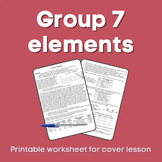 Group 7 elements Cover lesson
