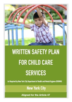 Preview of Group Child Care Service Written Safety Plan (NYC DOHMH - Article 47)