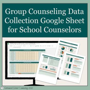 Preview of Group Counseling Data Collection Spreadsheet for School Counselors