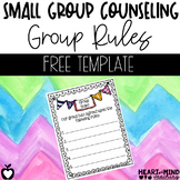 Group Counseling group rules template FREE