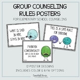 Group Counseling rules posters