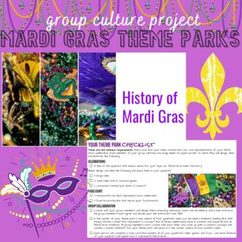 Preview of Group Culture Project-Mardi Gras Theme Parks