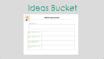Preview of Group Ideas Bucket SMART Goals Video Directions