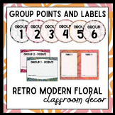 Group Labels | RETRO MODERN FLORAL