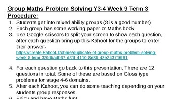 group work maths problem solving