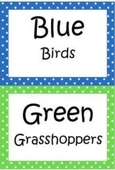 guided reading group names
