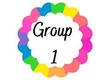 Group Number Signs by Bailey Carr | TPT