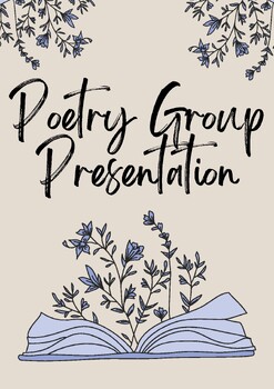 Preview of Group Poetry Presentation with Rubric and Samples