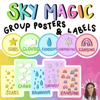 Preview of Group Posters and Labels ✨ SKY BRIGHT THEME ✨