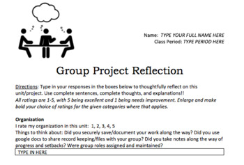 reflection paper group project