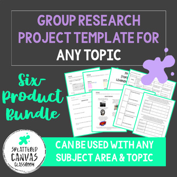 Preview of Group Research Project Templates BUNDLE