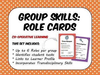 Preview of PYP IB Group Skills Role Cards