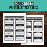 Group Roles Cards for Cooperative Learning and Small Group