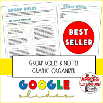Preview of Group Roles Explanation & Notes Organizer for Distance Learning Google Slides