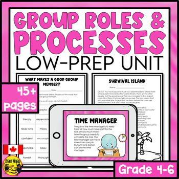 Preview of Group Roles and Processes Unit | Working in Groups | Collaborative Learning