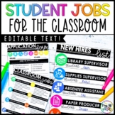 Classroom Jobs for Students