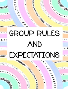 Preview of Group Rules and Expectations