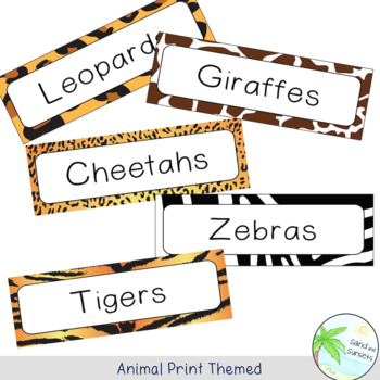 Group Signs | Animal Groups | Classroom Display by Sand and Sunsets