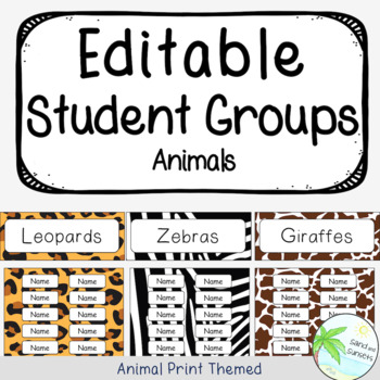 Preview of Group Signs | Animal Groups | Classroom Display