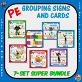 PE Grouping Signs and Cards: 7 Set Super Bundle
