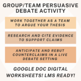 Group / Team Persuasive Debate Activity + Reflection *GOOG
