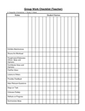 Group Work Checklist- Teacher