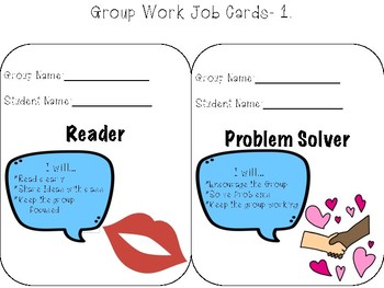 Preview of Group Work- Job Cards