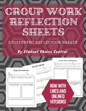 Group Work Reflection Sheets