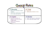 Group Work Roles (4-person small group activities)
