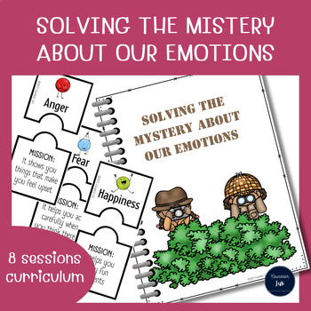 Preview of Mental health Group counseling curriculum - emotions - games and activities