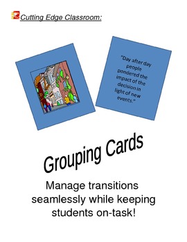 Preview of Grouping Cards
