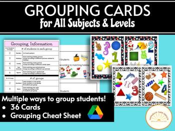 Preview of Grouping Cards  - All Subjects & Levels!