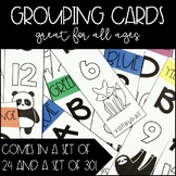 Grouping Cards - Sets of 24 or 30 (great for all ages)