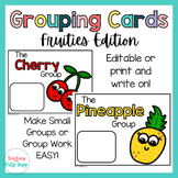 Grouping Posters | Fruity Themed Groups