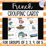 Grouping cards for French class FRENCH PARTNER CARDS
