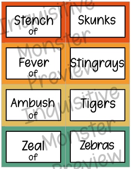 Preview of Groupings of Animals Game