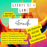 Groups of 4 Game - IGCSE French vocabulary Connections NYT
