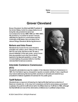 Preview of Grover Cleveland Worksheet
