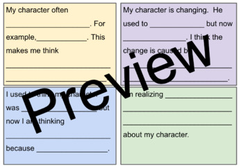 Preview of Grow Ideas of Character Jot Stems