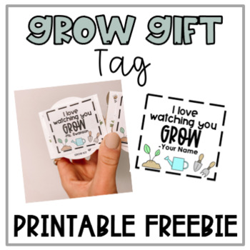 Preview of Grow Tag Freebie