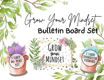 Grow Your Mindset Succulent Bulletin Board by The Uncaffeinated Teacher