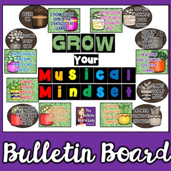 Preview of Grow Your Musical Mindset Music Bulletin Board