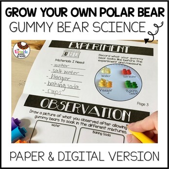 Preview of Grow Your Own Polar Bear Science | Gummy Bear Experiment | Digital Science