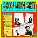 Grow with Grit | Growth Mindset Coloring Pages & Grit Poster