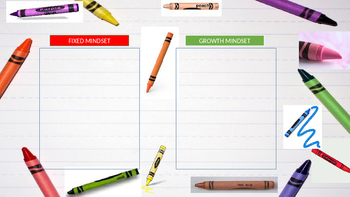 Preview of Growth Mindset Sort: The Day the Crayons Quit Activity