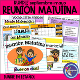 Growing BUNDLE Morning Meeting Slides in SPANISH Reunión M