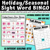 Growing BUNDLE- Year Round Sight Word Bingo Games| Games f